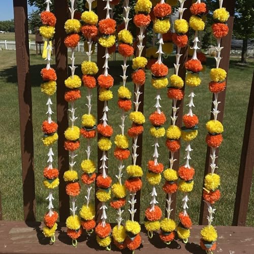 LoveNspire 5 Strings Artificial Marigold Flowers Garland