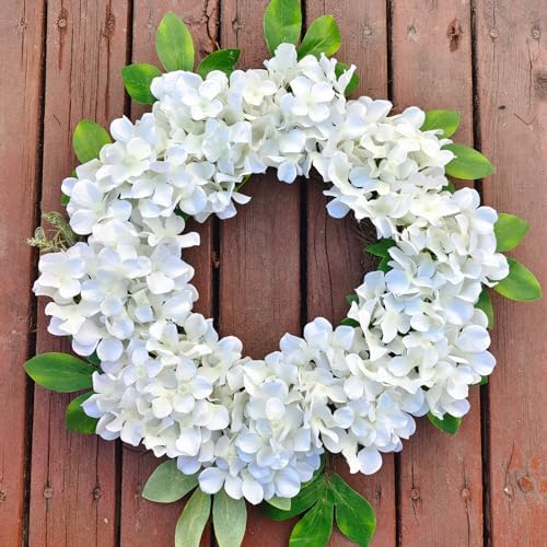 Cherica White Hydrangea Artificial Flowers Bulk 40 Pcs