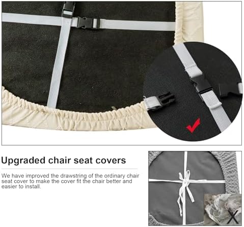 Genina Waterproof Dining Chair Covers 4 Pcs Beige