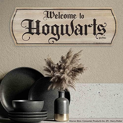 Harry Potter Welcome to Hogwarts Wood Wall Decor Banner Sign