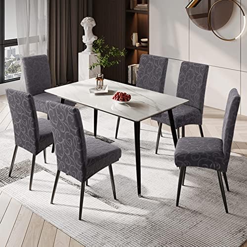 Genina Waterproof Dining Chair Covers with Flower Pattern