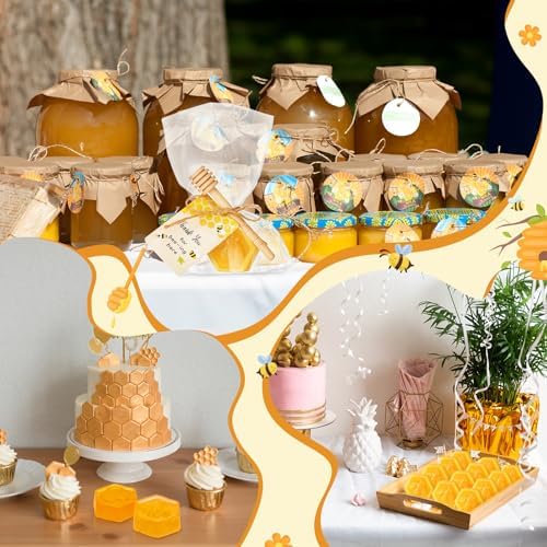 48 Pcs Baby Shower Favors Honeycomb Soaps with Wooden Sticks