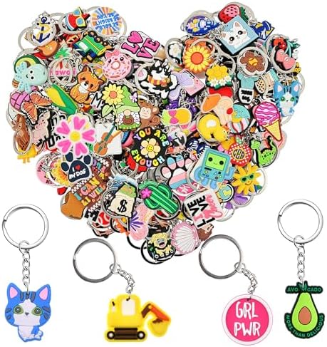 Bulk Keychains 100 200pcs Random Different Keychain Lot