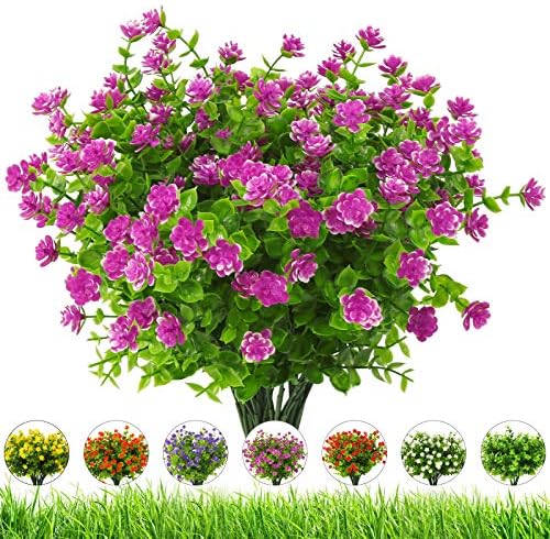 Artificial Orchid Flowers Outdoor 20 Bundles UV Resistant Decor