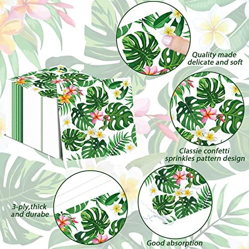 Hawaiian Luau Napkins 100 Pack Tropical Themed