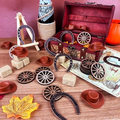 36PCS Western Party Decorations Mini Horseshoe