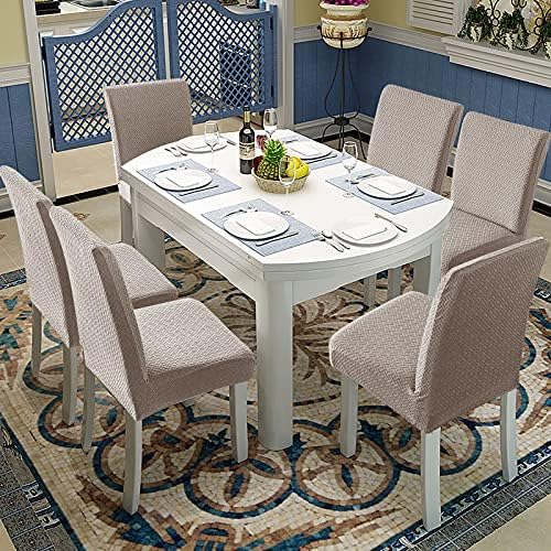 Genina Khaki Waterproof Dining Chair Covers Set of 4