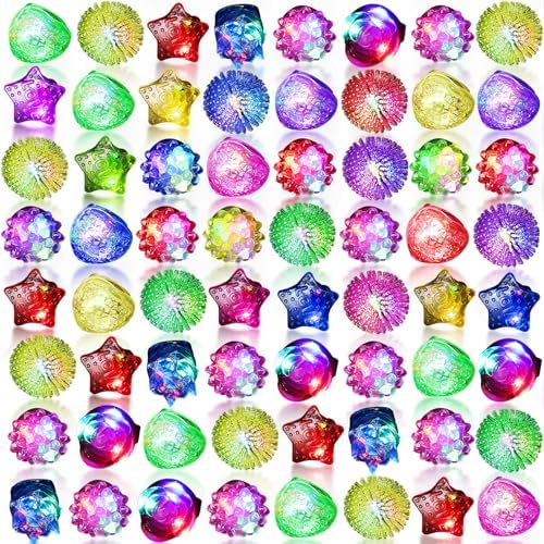 Vinsot 252 Pcs LED Glow in the Dark Ring Party Favors
