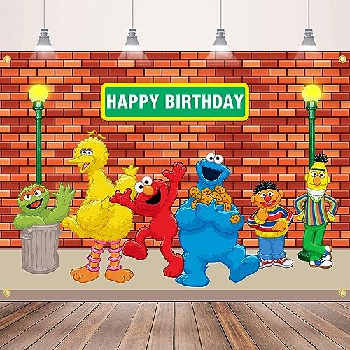Sesame Friends Street Birthday Party Decor Kit