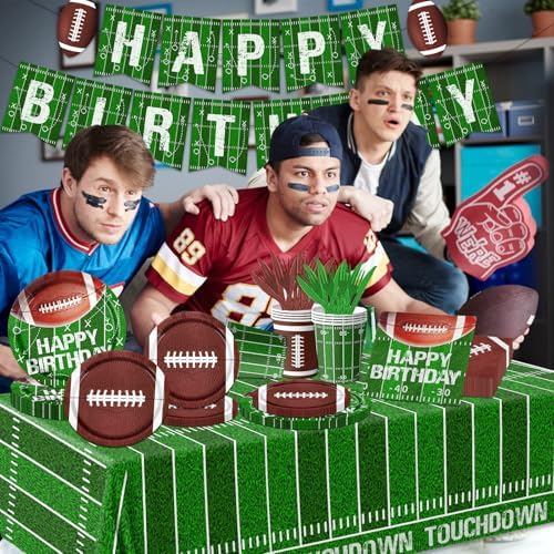 Football Themed Party Decor Set for 25 Guests