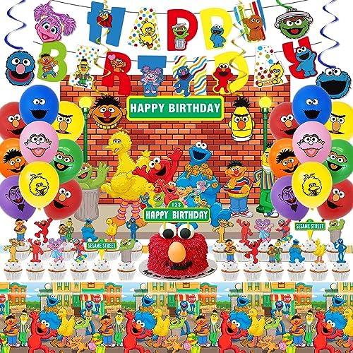 Sesame Friends Street Birthday Party Decor Kit