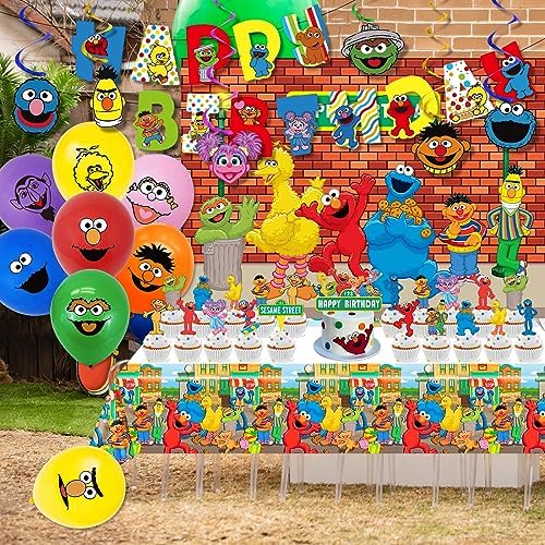 Sesame Friends Street Birthday Party Decor Kit