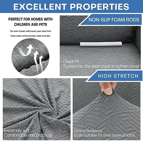 XINEAGE 1 Piece Stretch Sofa Cover Pet Friendly Soft Washable