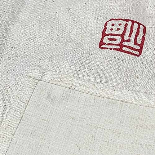MYRU Japanese Noren Curtain with Red Fish Design
