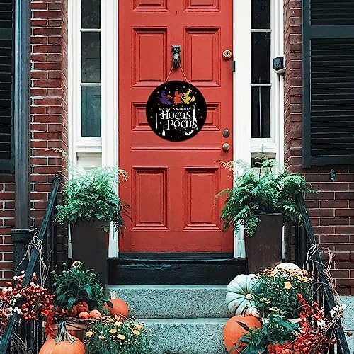Halloween Hocus Pocus Welcome Door Sign