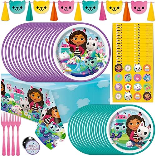 Gabby Dollhouse Party Decor Kit for 16 Guests